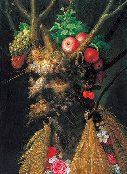 ジュゼッペ・アルチンボルド Painting - 植物の男 ジュゼッペ・アルチンボルド